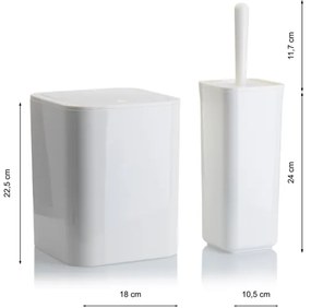 Fürdőszobai készlet SIERRA 5 db fehér