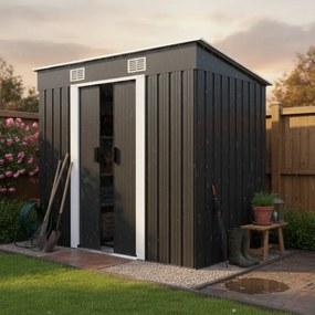 Kerti szerszámosház L, antracit Jurhan