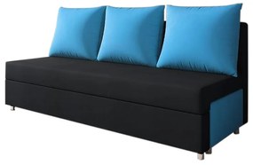 RITA kanapé, fekete/kék (alova 04/alova 29)
