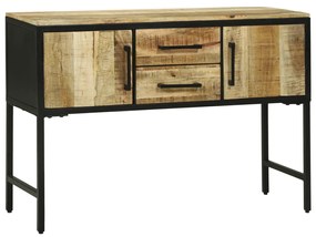 Oldalszekrény 100x35x70 cm Tömör fa Durva mangó