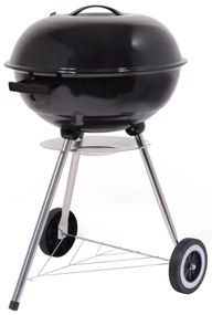 Hordozható faszenes grillsütő fekete