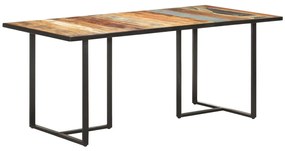 Tömör újrahasznosított fa étkezőasztal 180 cm