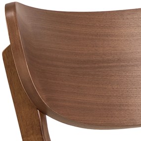 MAZZONI EXPORT ROXY Természetes Dió - RETRO FA SZÉK NAPPALIBA ÉTKEZŐBE KONYHÁBA