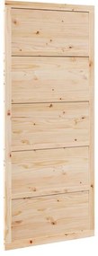 Pajtaajtó Természetes 100 x 208 cm Tömör fenyőfa