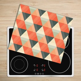Üveg vágódeszka geometriai háttér 60x52 cm