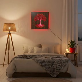 LED fa kép - Életfa RGB háttérvilágítással - KLARMA
