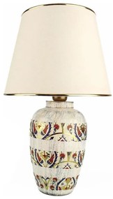 Asztali lámpa RAMZES 1xE27/40W/230V krémszínű/arany