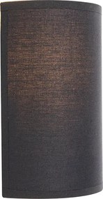 Modern fali lámpa fekete és arany - Simple Drum