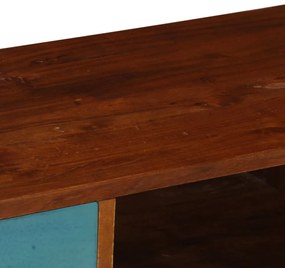 3 fiókos tömör akácfa TV-szekrény 110 x 35 x 50 cm