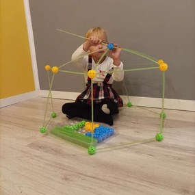 KRUZZEL Erőd építőjáték - Funstruction - világító - 64+36 db