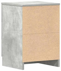 betonszürke szerelt fa éjjeliszekrény 38 x 35 x 56 cm