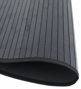 kerek fekete bambusz szőnyeg 60 cm