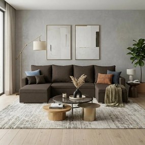 MONDO-U ággyá alakítható sarokkanapé Cappuccino