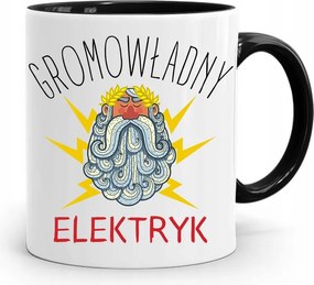 Fekete Bögre Villanyszerelőnek Villanyszerelő Nyomtatott Fényképpel