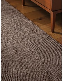 Szürkésbarna kézi szövésű gyapjú futószőnyeg 80x300 cm Eleni Taupe – Hanse Home