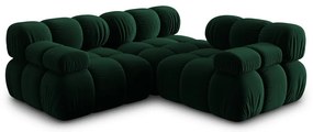 Zöld bársony kanapé 282 cm Bellis – Micadoni Home