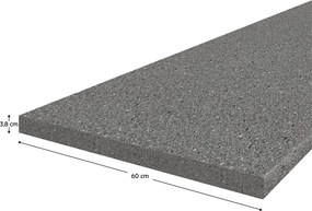 Munkalap, vastagság 3,8 cm, K203PE, antracit gránit