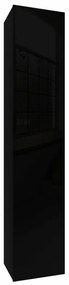 IZUMI 24 BL magasfényű fekete fali polcos szekrény 175 cm