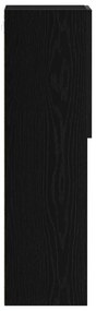 LED TV szekrény 2 db Fekete Tölgy 30,5x30x102 cm Mérnökifából