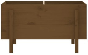 vidaXL mézbarna tömör fenyőfa kerti magaságyás 101 x 50 x 57 cm