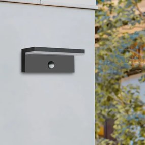 Brilagi-LED kültéri fali lámpatest érzékelővel TESSI LED/10W/230V fekete IP54