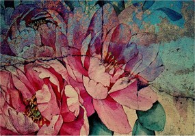 Fotótapéta Bazsarózsa és tavirózsa pasztell háttér finomság 200x140 +ragasztó