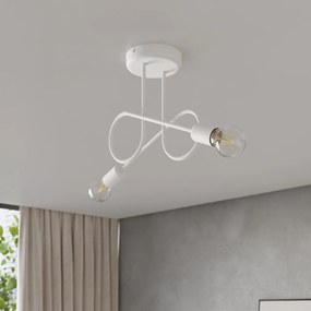 Fehér mennyezeti lámpa 18x57 cm Opulent – Sollux