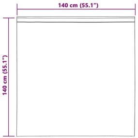 Függönyök függönyökkel 2 pcs Fehér 140x140cm Poliészter