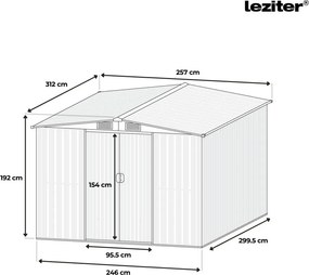 Idaho 10x8 kerti szerszámtároló ház