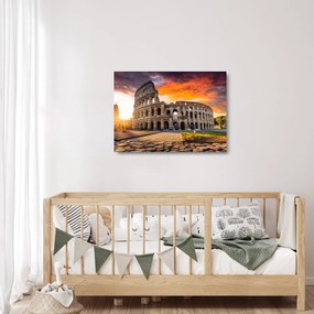 Kép - Colosseum Rómában (üvegen) (70x50 cm)