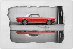 Poszter 60x40 Piros Ford Mustang Usa