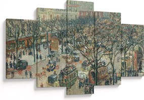 Kép - Camille Pissarro, Boulevard des Italiens, Morning, Sunlight, reprodukciók (150x105 cm)