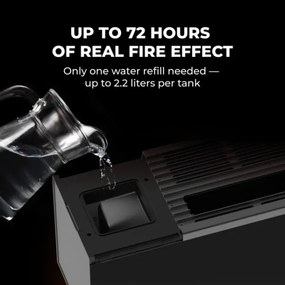 AENO - Okos elektromos hősugárzó/konvektor 1000/2000W fekete