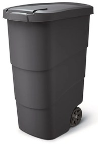 Kerti konténer strapabíró kerekekkel, 90 l, antracit