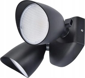 Lutec Homlokzati lámpa Shrimp fekete Led 23.5W 1700lm IP54