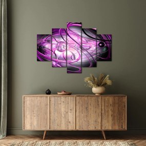 Gyönyörű lila absztrakció képe (150x105 cm)