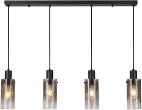 Fumea beltéri függeszték 4xe27 ip20 fekete füstös búra