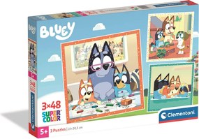 Bluey Creative Play 3x48 db-os puzzle Clementoni