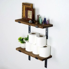 Lam005 Black and Walnut polka