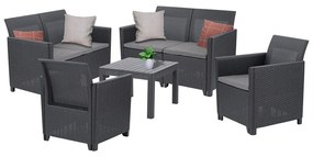 Claire VI 6 személyes kerti bútor garnitúra orlando asztallal