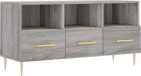vidaXL szürke sonoma színű szerelt fa TV-szekrény 102 x 36 x 50 cm