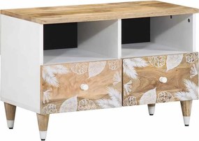 vidaXL tömör mangófa TV-szekrény70x33,5x46 cm