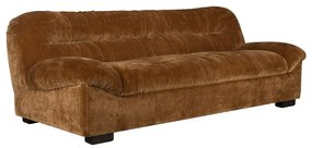 Barna bársony kanapé 214 cm Douglas – Dutchbone