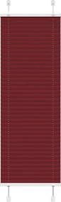 vidaXL pliszírozott redőny Bordeaux piros 45x100 cm Szövetszélesség