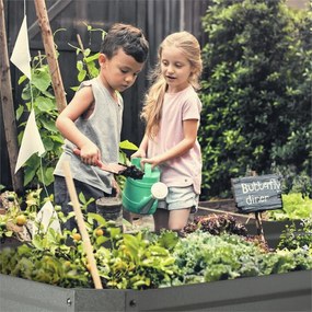 Blumfeldt High Grow Straight, magaságyás, 180 x 60 x 90 cm, 970 l, cinkelt acél, ezüst