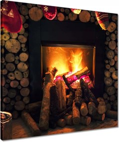 Vászonkép 50x50 Kandalló