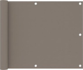 vidaXL tópszínű oxford-szövet erkélyparaván 75 x 500 cm
