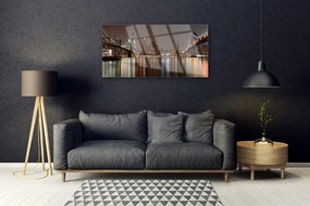 Fali üvegkép Város Bridges Architecture 100x50 cm