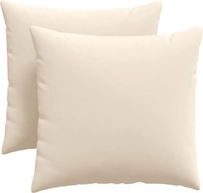 vidaXL Kanapé párnák 2 pcs Bézs 45 x 45 cm szövet