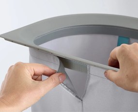 Világosszürke textil szennyeskosár 2x40 l Duo – Joseph Joseph